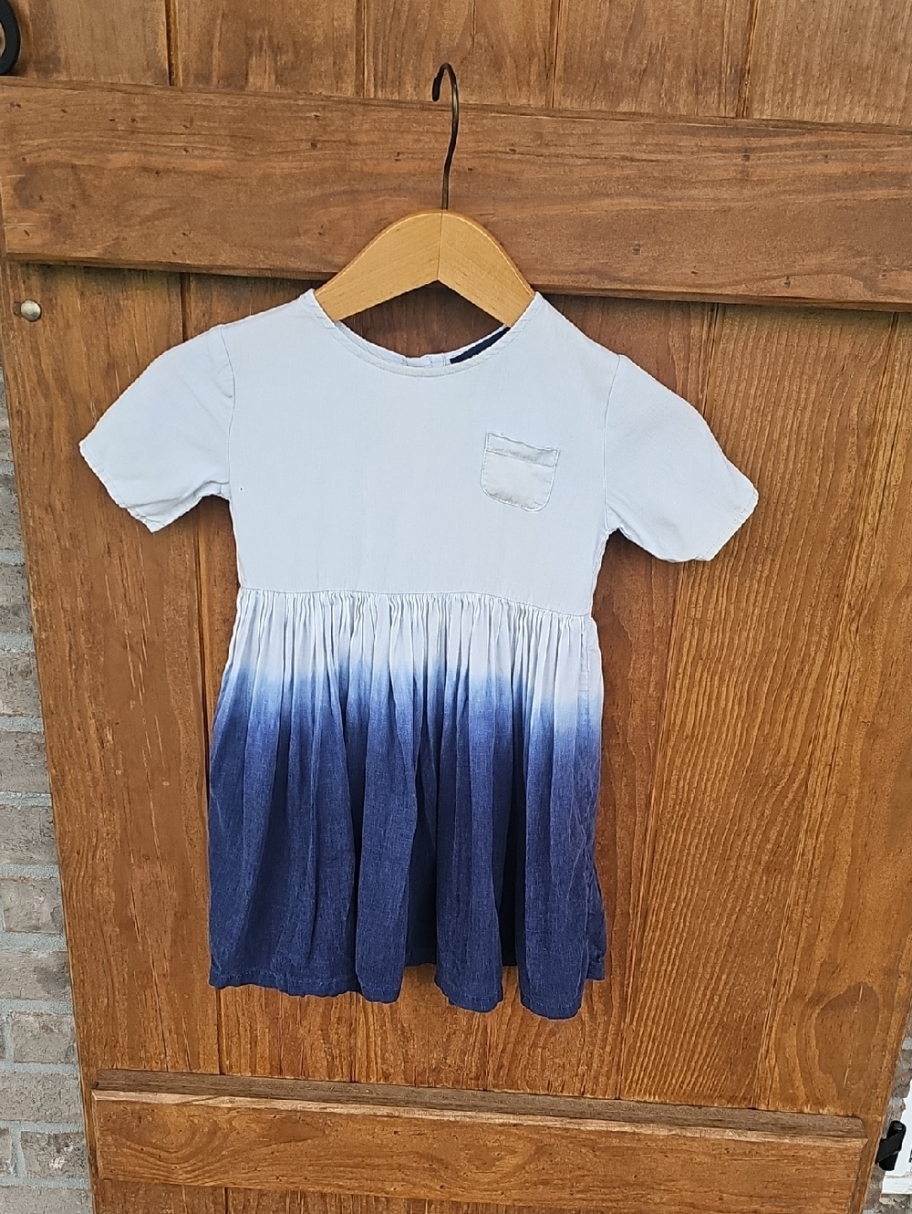French Connection Girls Short Sleeve Ombre Dress